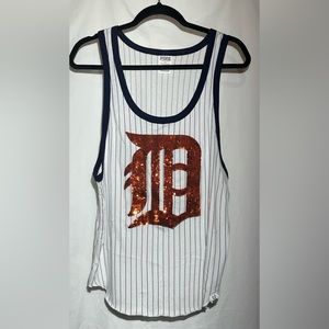 Victoria’s Secret PINK - Detroit Tigers pinstripe tank. Ladies small.